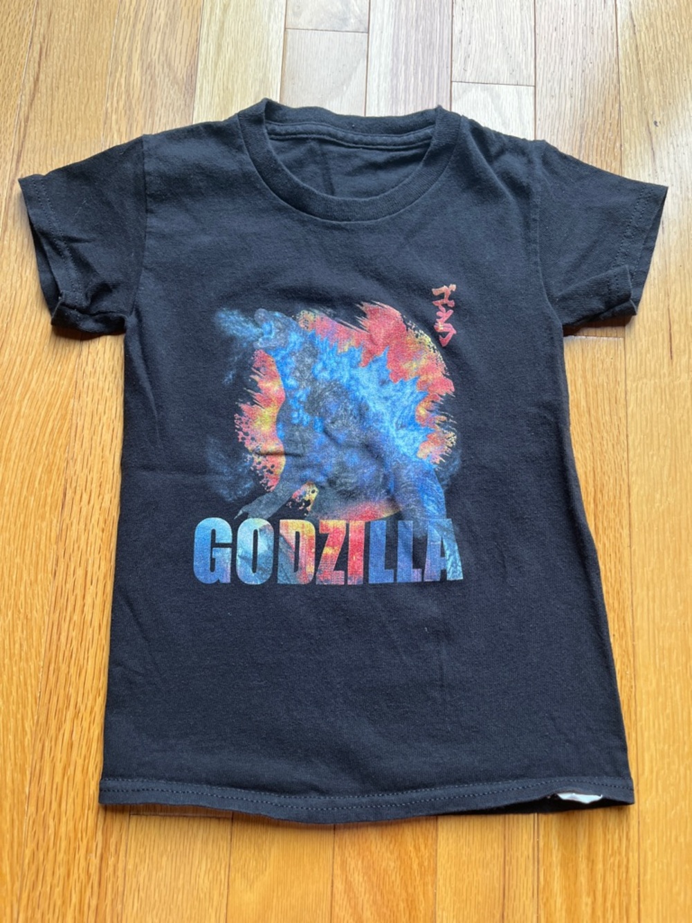 🍀6/$20 Source Unknown Black Godzilla Graphic Tee